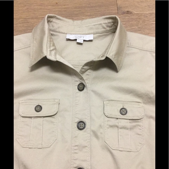 Loft Khaki Dress - Picture 2 of 6